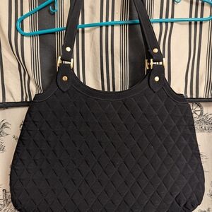 Vera Bradley Black Quilted Shoulder Bag